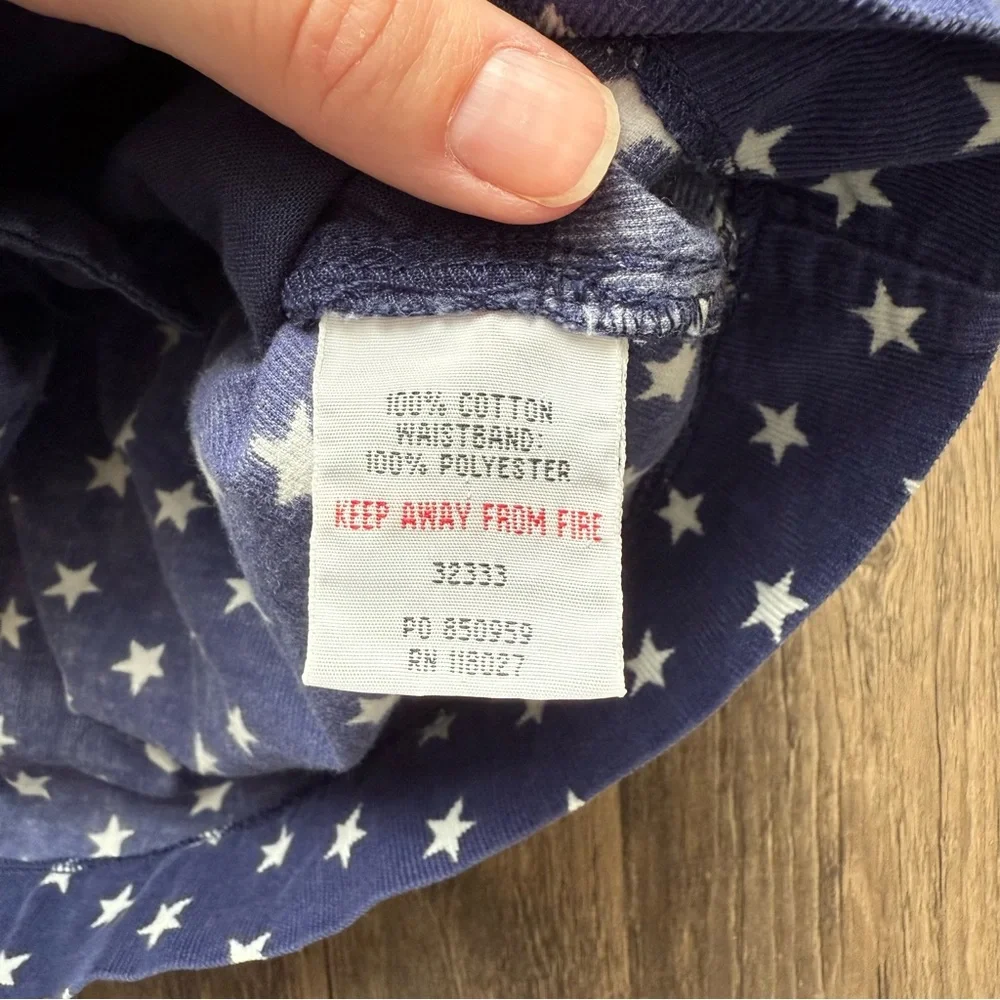 Mini Boden Skirt Blue with White Stars 100% Cotton‎